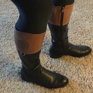 Etienne Aigner wide shaft riding boots