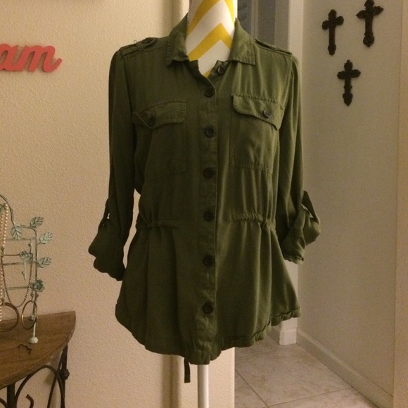 SOLD!! Army green button up