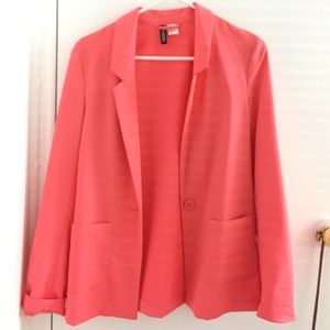 Blazer. Coral color