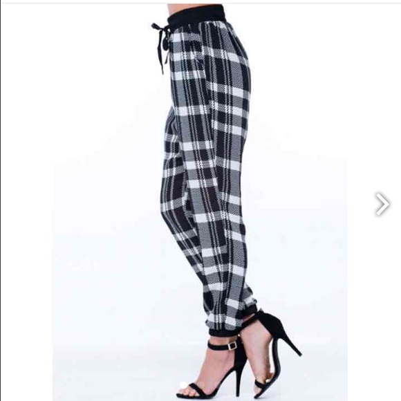Plaid Jogers