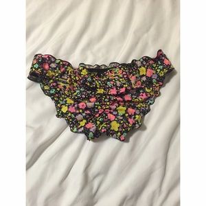 Victoria's Secret Cinched Floral Ruffle Bottoms