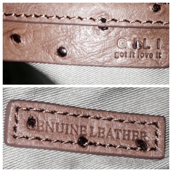 ‼️SOLD ‼️🌼G.I.L.I. Leather Roma 2 Ostrich Tote S - Picture 4 of 4