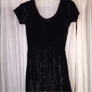 Velvet skirt and dress