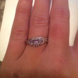 White gold tanzanite ring