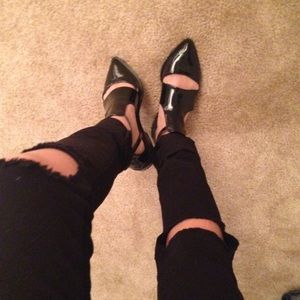 Zara cutout booties