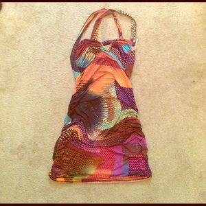 Earth tone multicolor dress/shirt