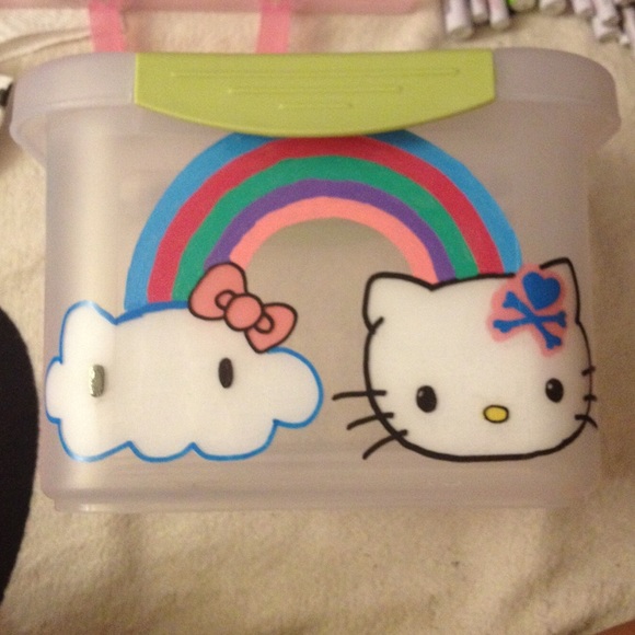 Tokidoki Hello Kitty Hand Painted Small Container