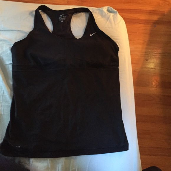 Black Dri-Fit Nike built in bra work out tank XL