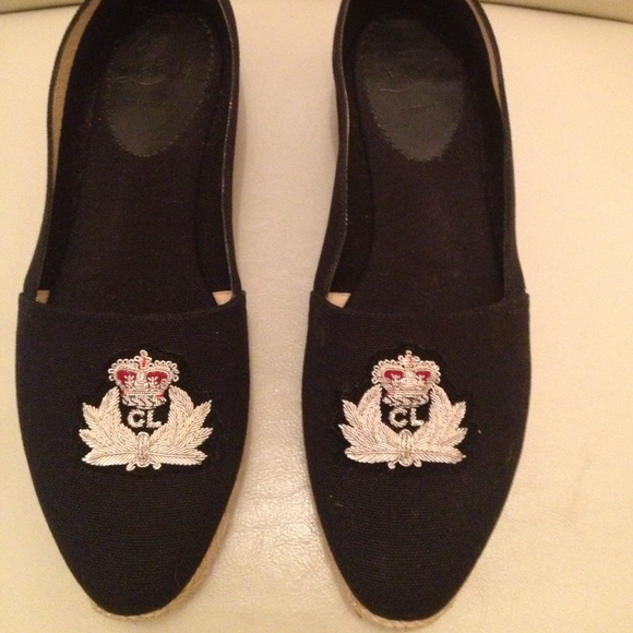Louboutin espadrilles, black, eur size 40