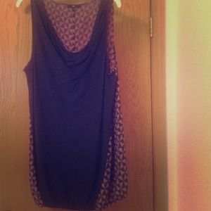 Gray and purple tank