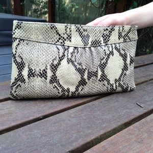 Banana Republic faux leather clutch