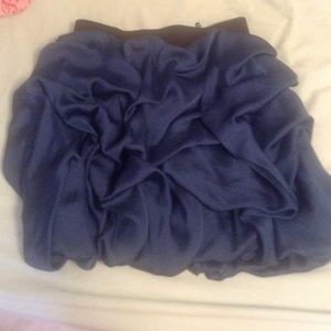 Fancy blue ruffled skirt