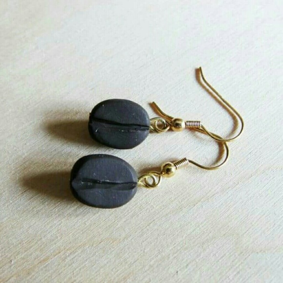 Coffee bean earrings