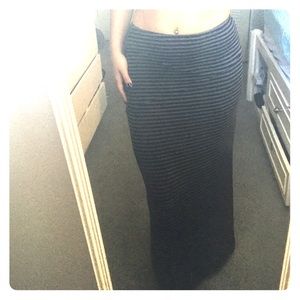 Black maxi skirt