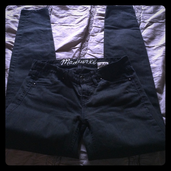 Madewell black skinny jeans