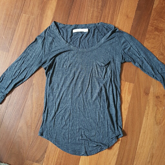 Lightweight Gray Shimmer Baseball T