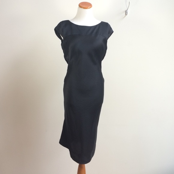 Sexy pure silk black dress