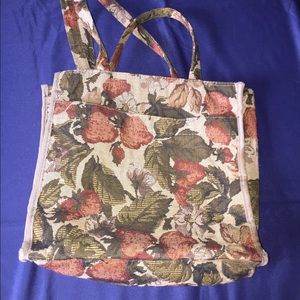 Floral tote bag