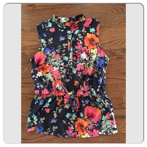 Merona floral printed top