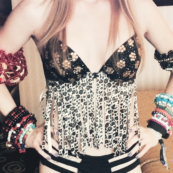 Cheetah Rave Bra - Picture 3 of 3