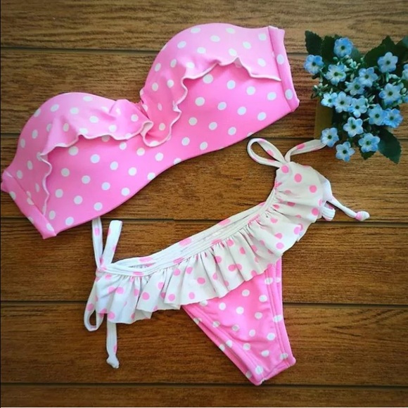 Sexy push up padded top Brazilian bottoms sz Large