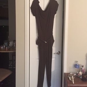 Michael by Michael Kors chocolate brown jumpsuit