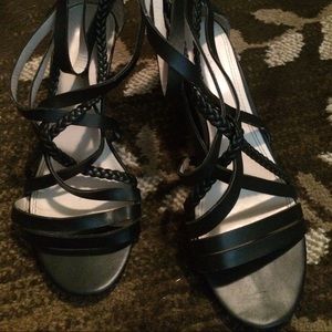 Liz Claiborne strappy wedges