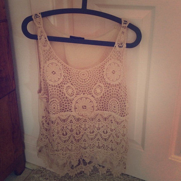 Forever 21 Lace Front Tank, Large