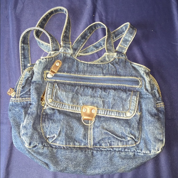 Denim handbag