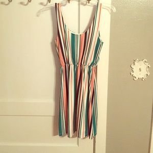 Striped casual dress