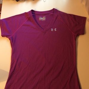 Purple Under Armor athletic top