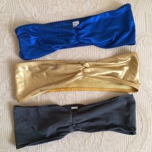 American Apparel Ruched Front Tube Bra Bundle