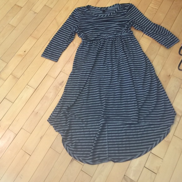 Black/Grey striped dress