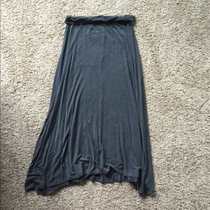 Gray maxi skirt