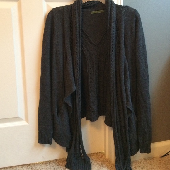 VERY nice grey cardigan