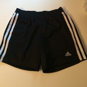 Adidas black running shorts