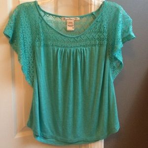 Turquoise flowy top from American Rag