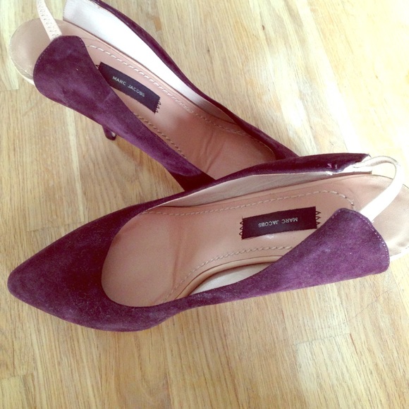 Marc Jacobs Plum Suede Heels