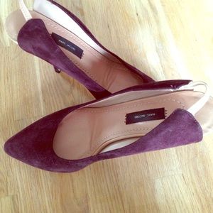 Marc Jacobs Plum Suede Heels