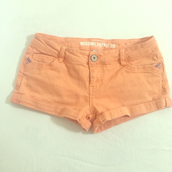 Peach colored shorts