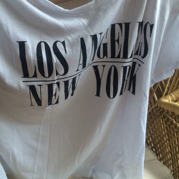 Los Angeles New York crop top