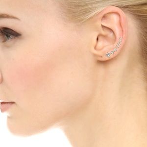 Ascending ear crawler earring cuff earring