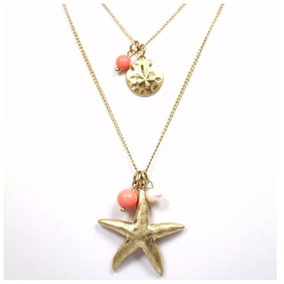 Layered Starfish Necklace - Picture 3 of 7