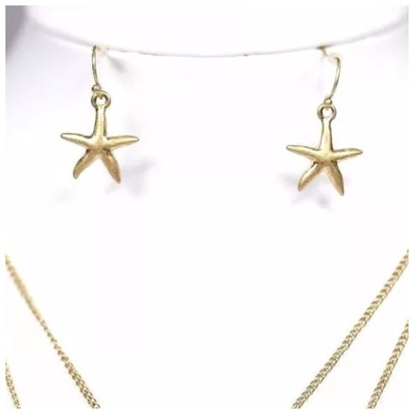 Layered Starfish Necklace - Picture 5 of 7