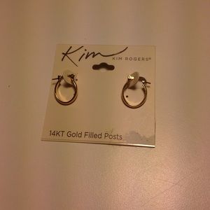 Gold hoop earrings