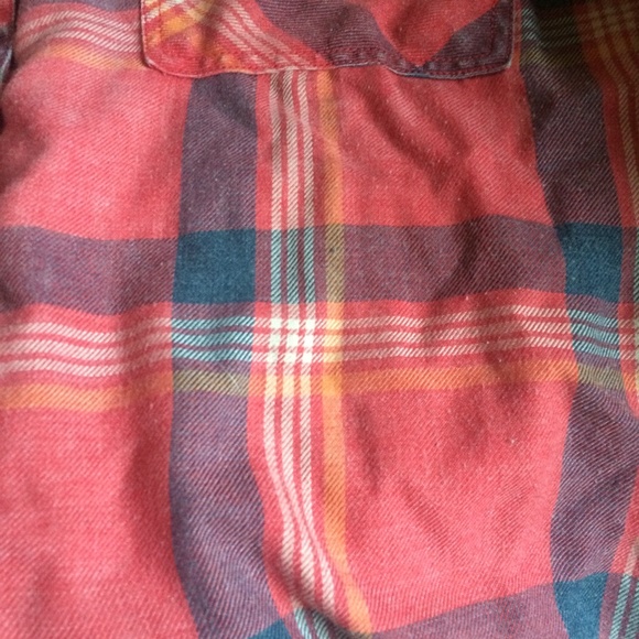 red plaid flannel