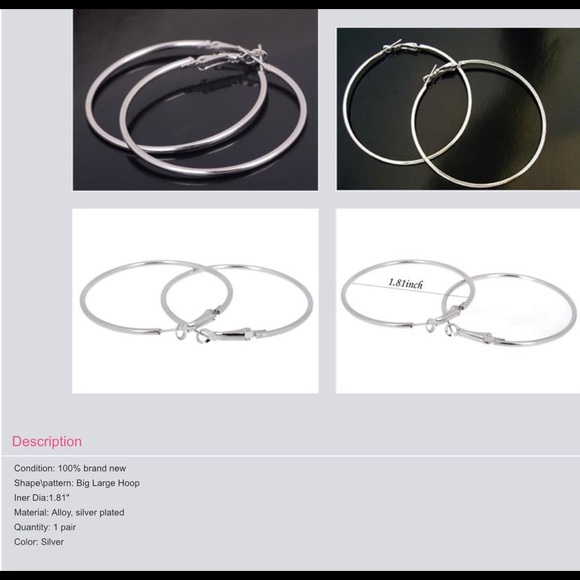 New! Hoop earrings! - Picture 2 of 2