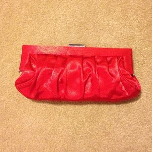 Brand new red evening clutch