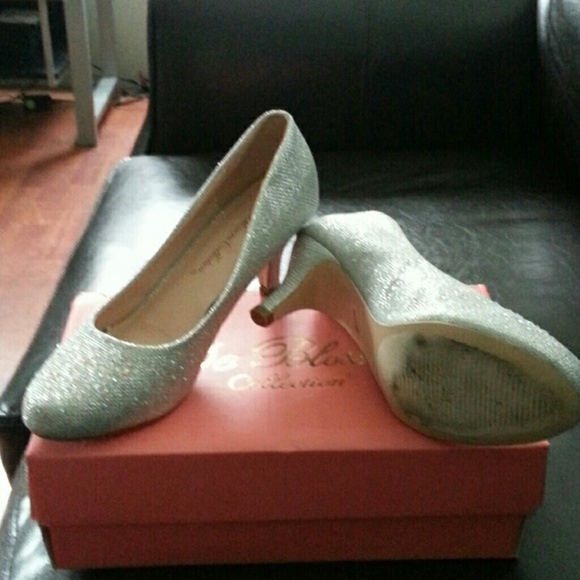 Silver sparkle shoes