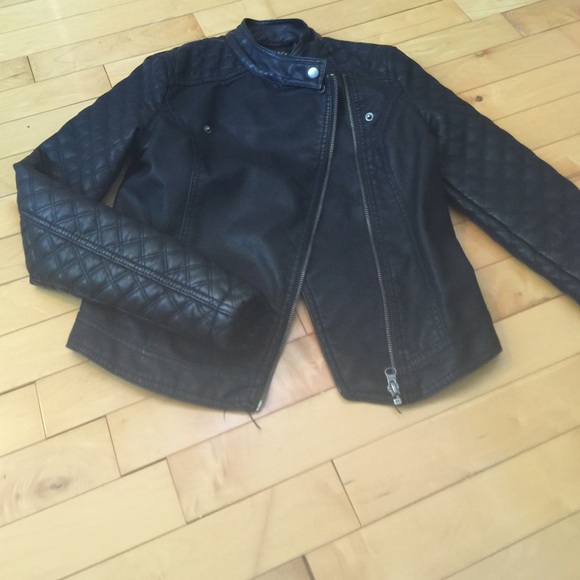 Faux leather jacket